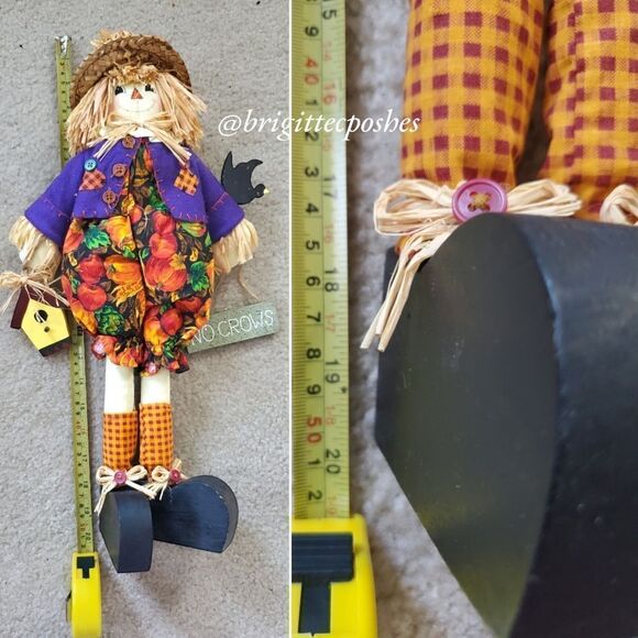 THANKSGIVING FALL 20" in. Scarecrow Straw Doll - Picture 10 of 11